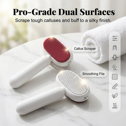 Dual-Sided Stainless Steel Foot File — Instantly Smooth, Pain-Free Heels
