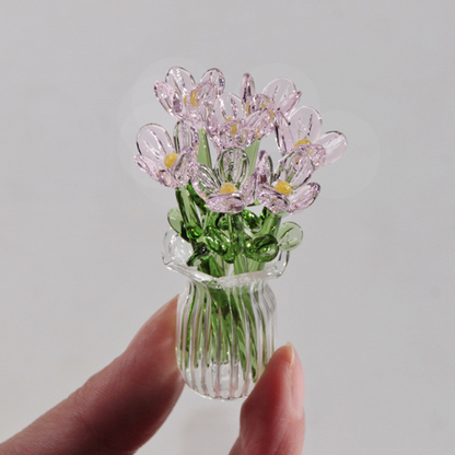 MiriFlor Mini Glass Flowers — Effortless Color Magic