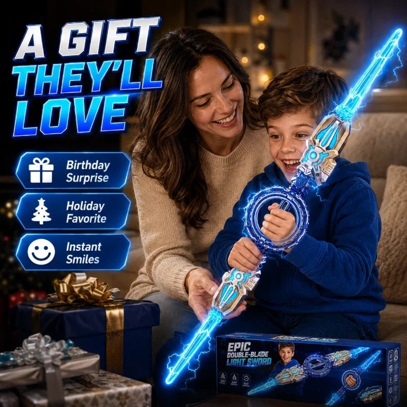 XyraBlaze Rechargeable Double-Blade Sword — Ignite Wild Imagination