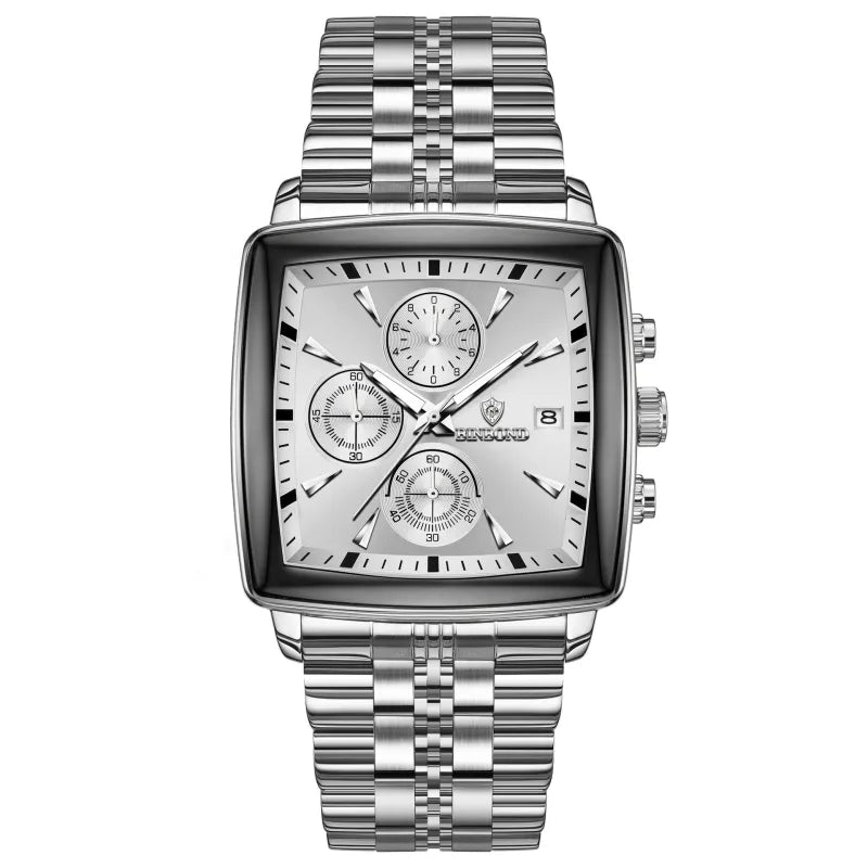 VeroLuxe Square Chronograph — Command Confidence Instantly