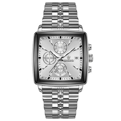 VeroLuxe Square Chronograph — Command Confidence Instantly
