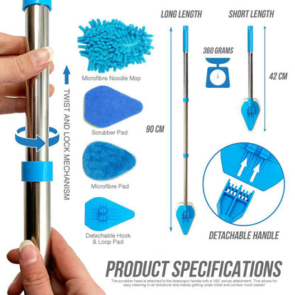 ExtendClean Brush – Easy to reach, scrub, and shine