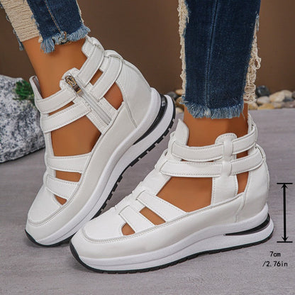 Maya – Waterproof PU Leather Sandals with Breathable Open Toes
