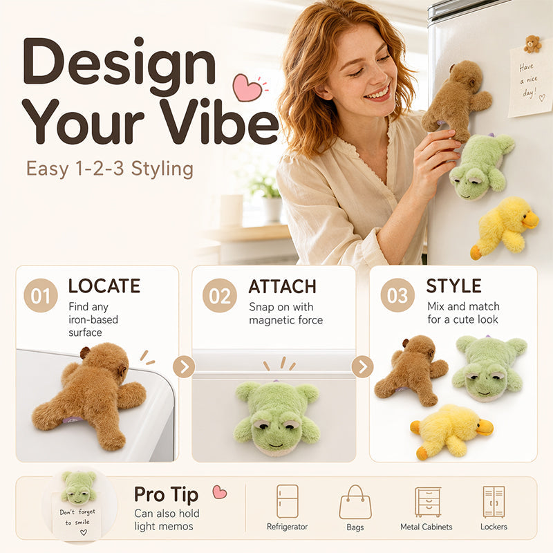 SnugglePixie — Magnetic Plush Animal Charm | 1+1 FREE