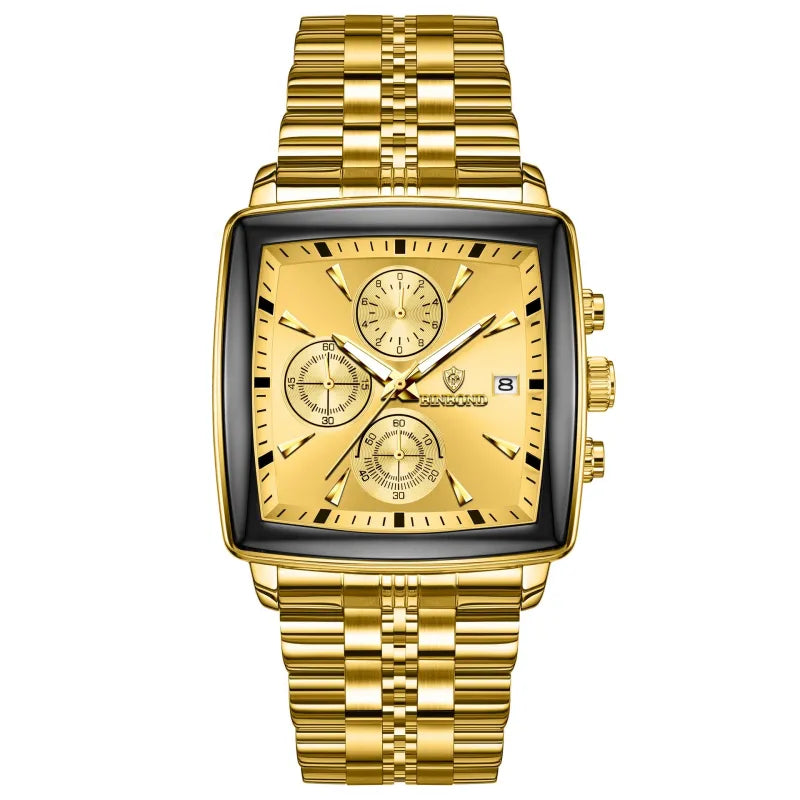 VeroLuxe Square Chronograph — Command Confidence Instantly