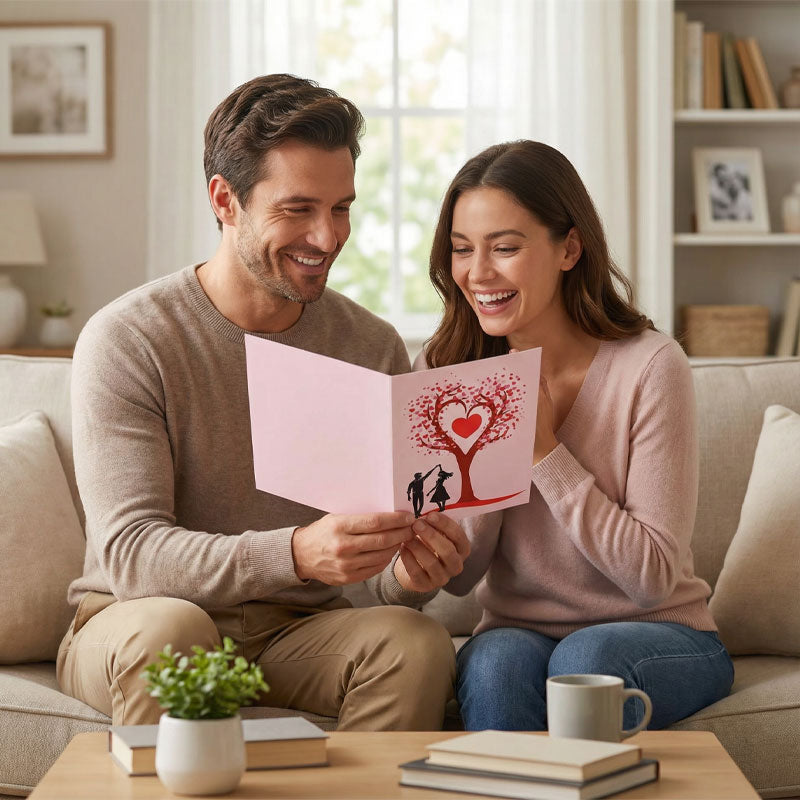 3D Heart Tree Card — Captivate Love Instantly