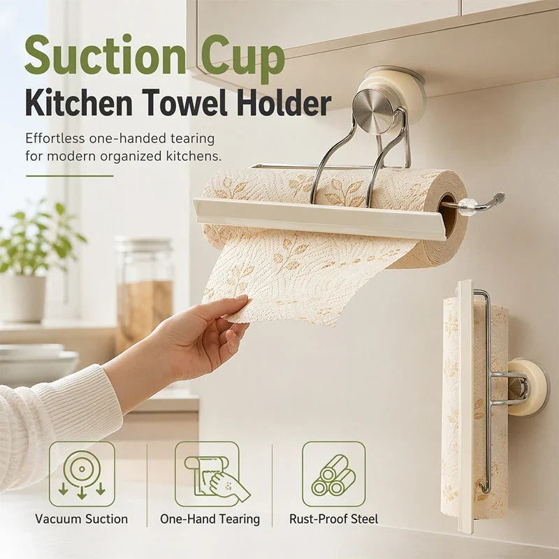 ClingHold Paper Towel Keeper — Tear Perfectly Every Time