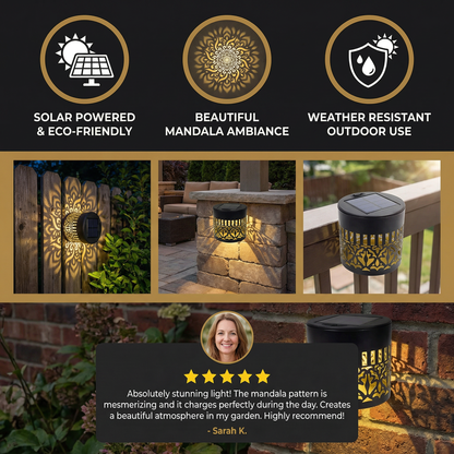 LumaMandala Solar Glow – Effortlessly Enchant Nights