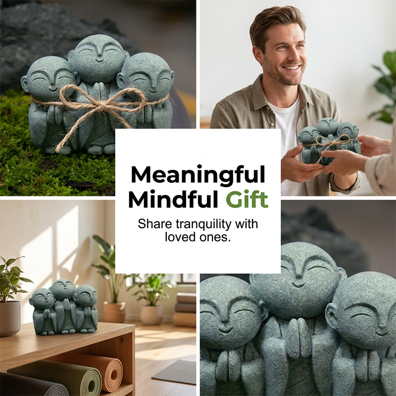 Mystical Mini Monk Sculptures — Serenity Wherever Needed