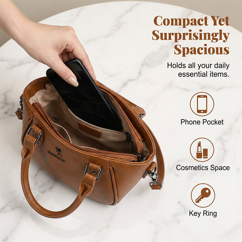 Harper – Retro-Inspired Boston Bag with Adjustable Strap