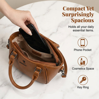 Harper – Retro-Inspired Boston Bag with Adjustable Strap