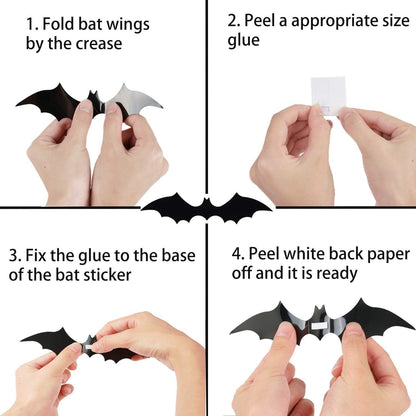 PhantomWing — 3D Halloween Bat Wall Stickers | 50% OFF