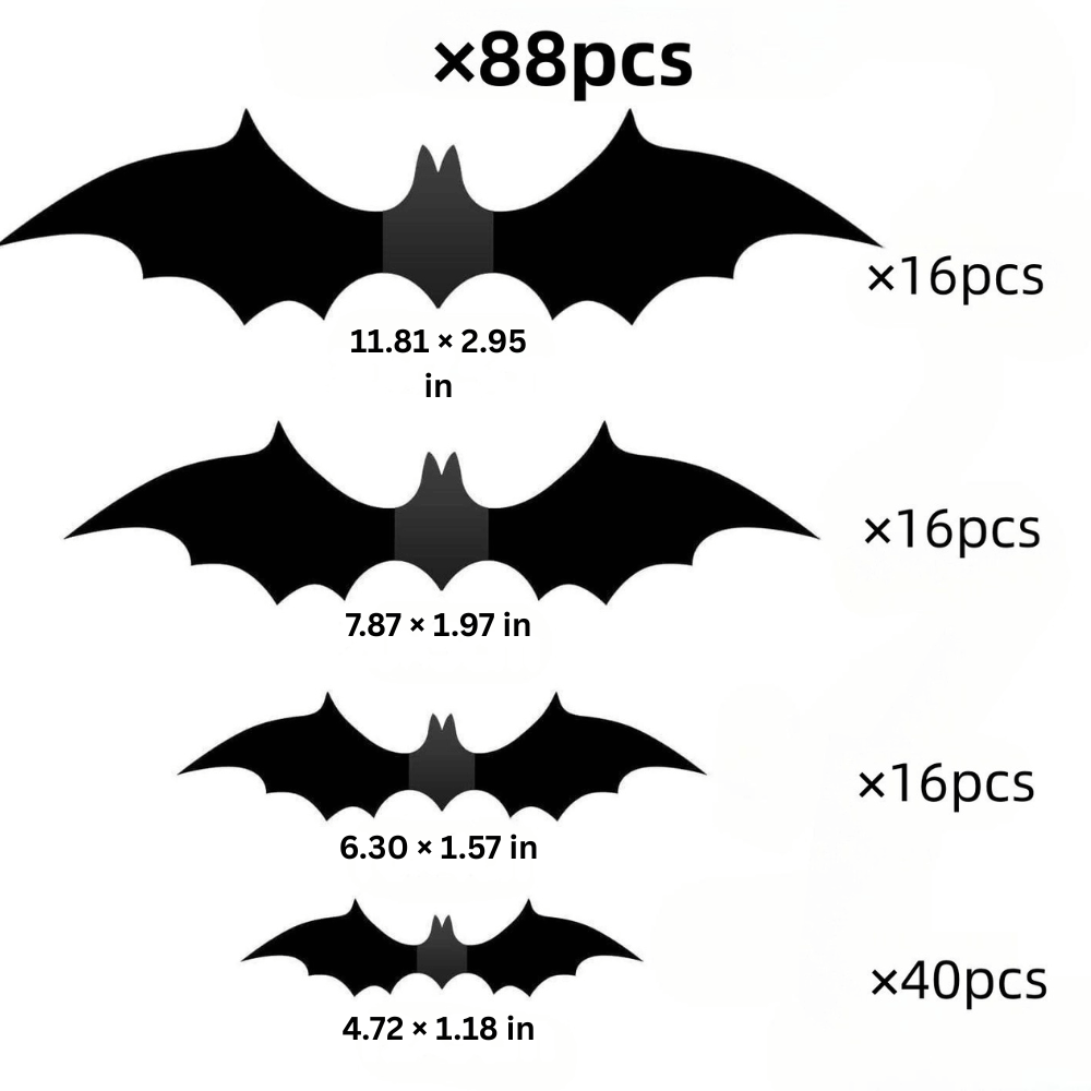 PhantomWing — 3D Halloween Bat Wall Stickers | 50% OFF