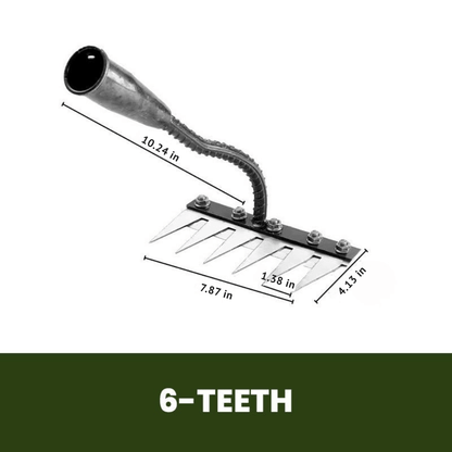 IronBloom — Carbon Steel Garden Rake | 50% OFF