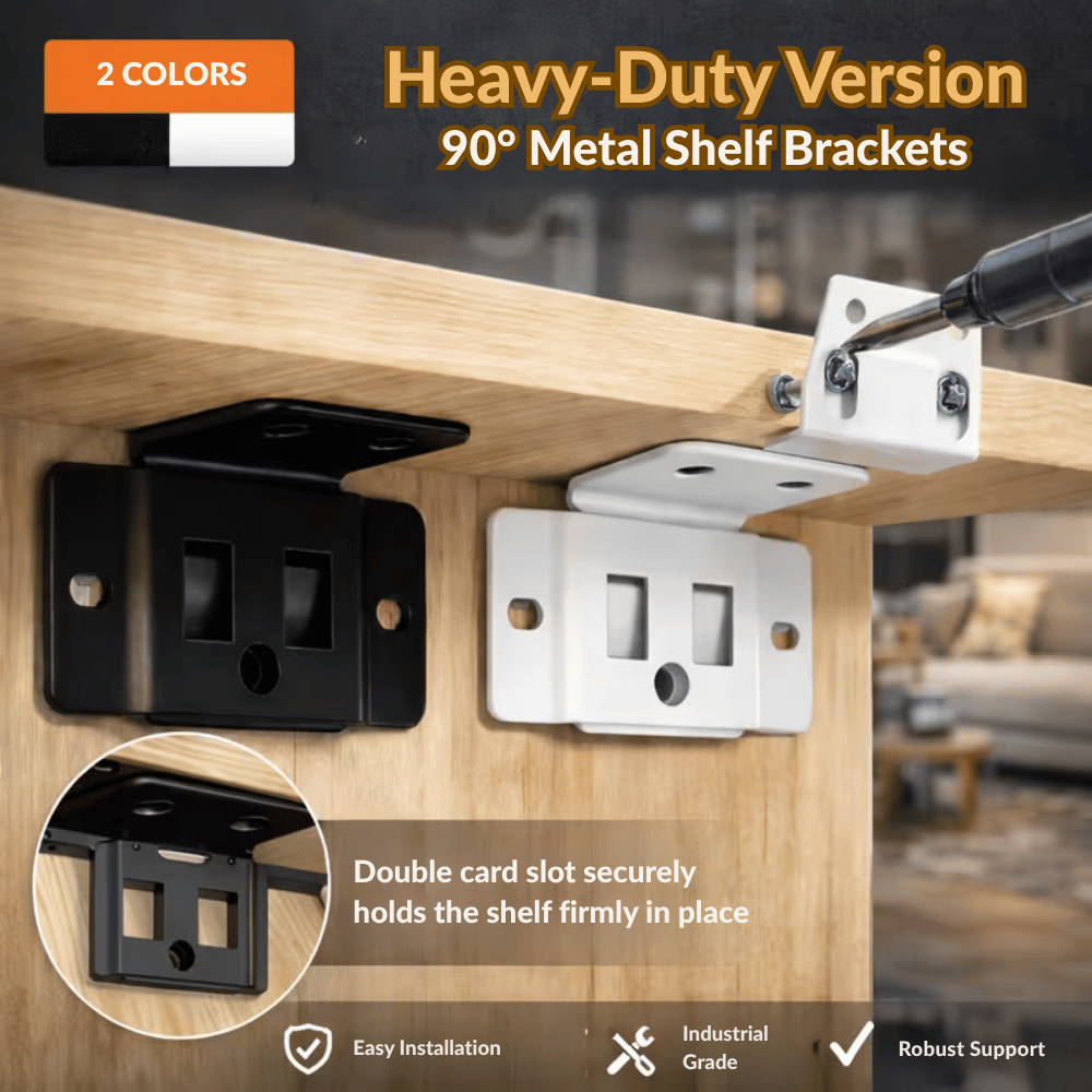 TitanGrip — Unshakeable Shelf Brackets 4-pcs | 50% OFF