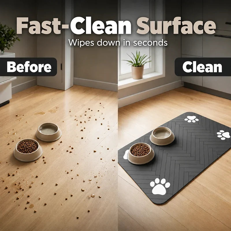 SlipGuard Pet Mat — Mess-Free Mealtime Bliss