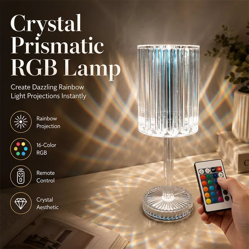 Crystal GlowLamp — Effortless Mood, Instant Elegance
