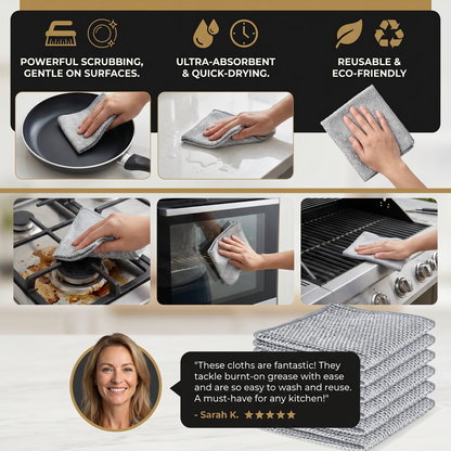 EcoWipe 20pcs — Reusable Cleaning Cloths | 50% OFF