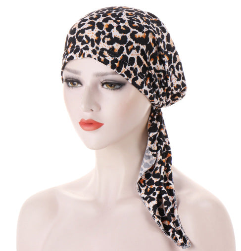 Ava — Floral Pre-Tied Headscarf with Soft Comfort