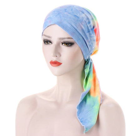 Ava — Floral Pre-Tied Headscarf with Soft Comfort