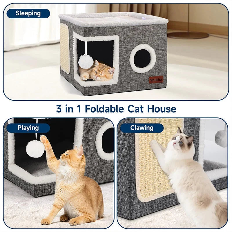 CozyNest Cat Hideaway — Ultimate Calm, Playful Comfort