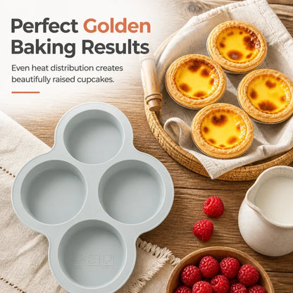 FlexiBake Pro — 4-Cavity Silicone Baking Mold | 1+1 FREE