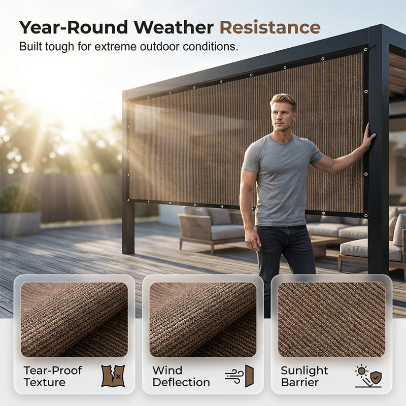 Wire Mesh Fence – Instantly Cools, Total Privacy