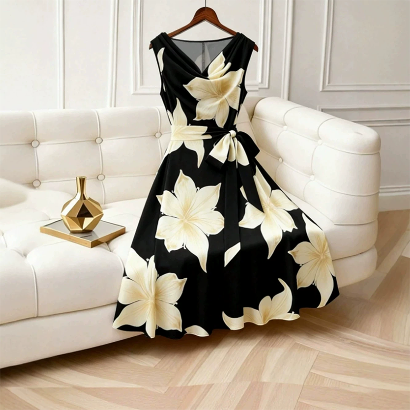 Sophia — Women's Breathable Floral Curve-Enhancing Dress