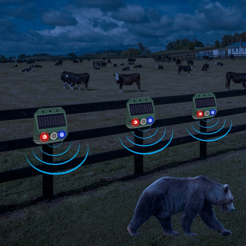 Animal protection device — Silent, solar-powered for peace