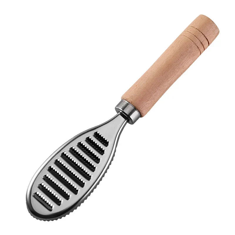 Wooden Fish Scaler — Fast, Easy, No-Slip Control