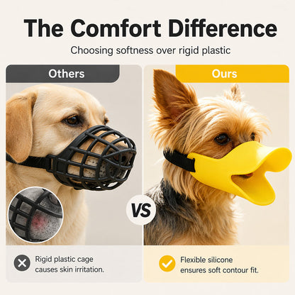 DuckGuard — Soft Silicone Dog Muzzle | 1+1 FREE