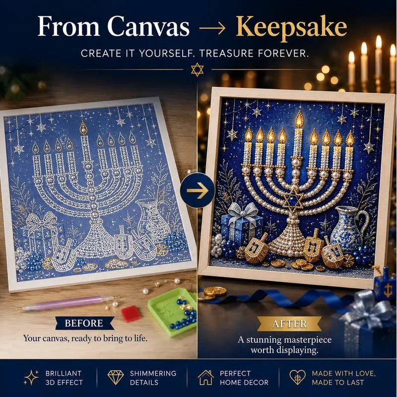 LumaShine Hanukkah Bead Art — Craft Sparkling Joy