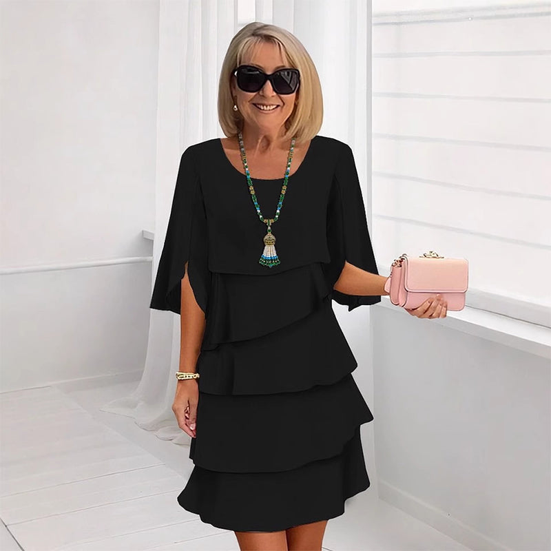 Celia – Elegant Ruffle Dress | 50% OFF
