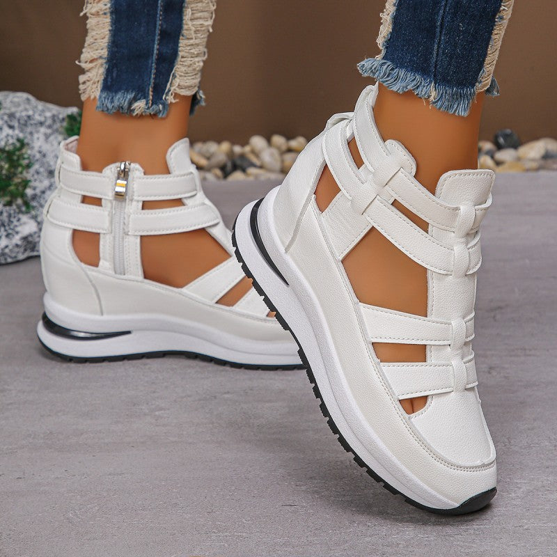 Maya – Waterproof PU Leather Sandals with Breathable Open Toes