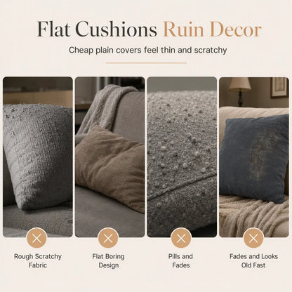 Velvasea Cushion Cover — Sink Into Plush Serenity