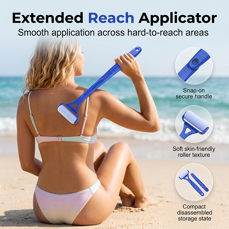 GlideEase Long Reach Body Roller — Effortless Smooth Skin