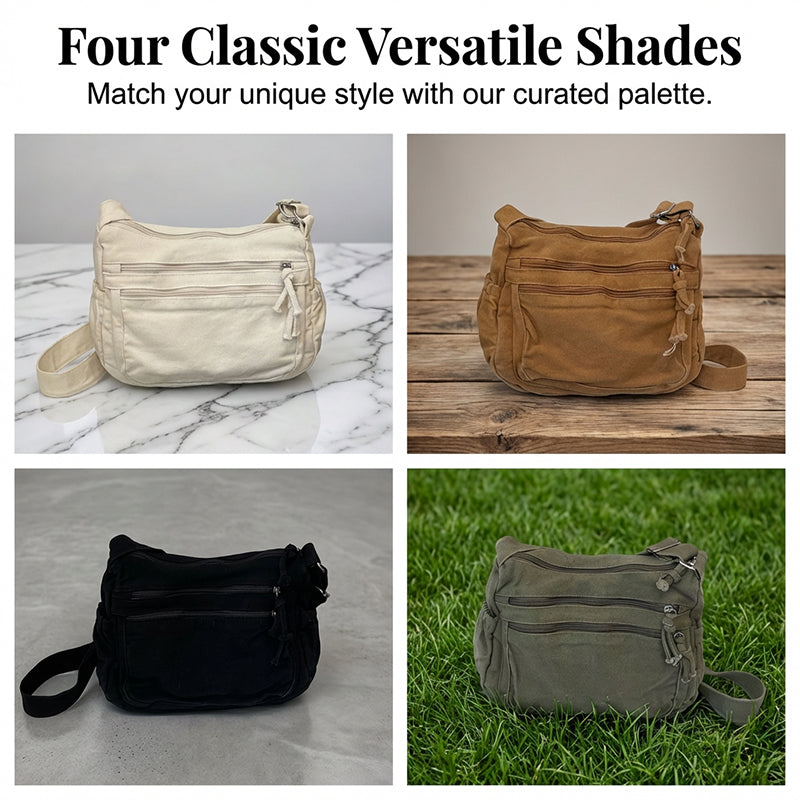 Sally – Lightweight, Casual Canvas Shoulder Bag for Women