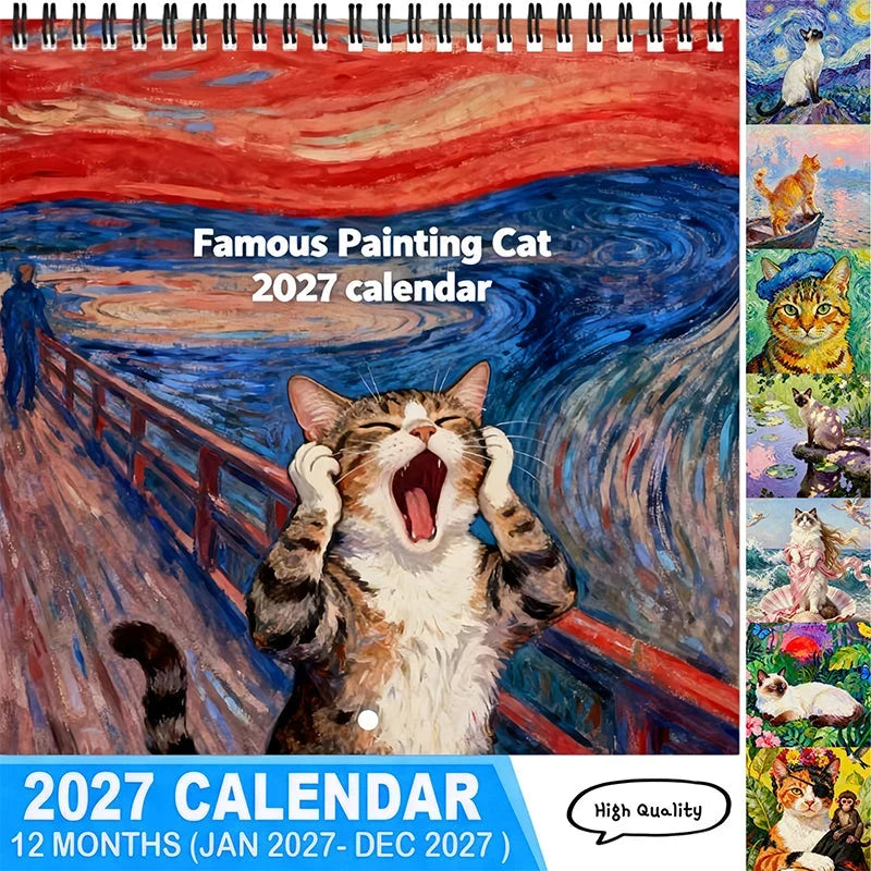 2027 WhiskerWink Cat Meme Calendar — Brighten Days, Boost Smiles