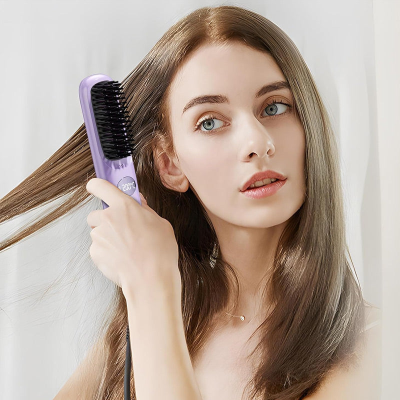 VibeBrush Wireless Straightener — Effortless Shine Anywhere