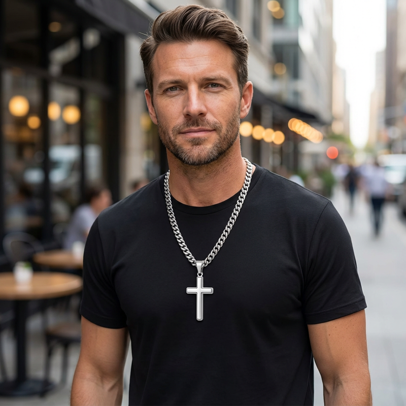 ValorCross — Steel Pendant Necklace  | 50% OFF
