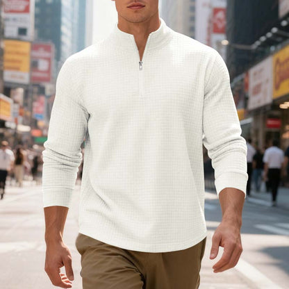 Michael — Midtown Pullover Sweatshirt with Structured Jacquard