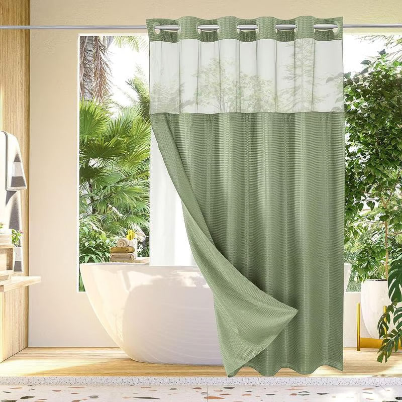 Shower Privacy Curtain — Keep Dry, Brighten Mood