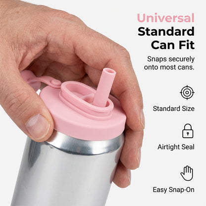 Silicone Lid & Straw Set – Leak-Proof Freshness Anywhere