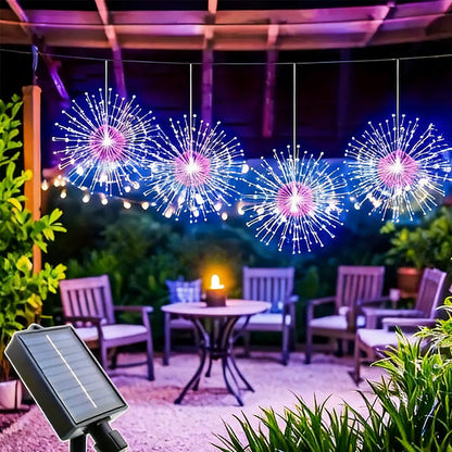 LumaFlares — Solar Firework Lights | 50% OFF