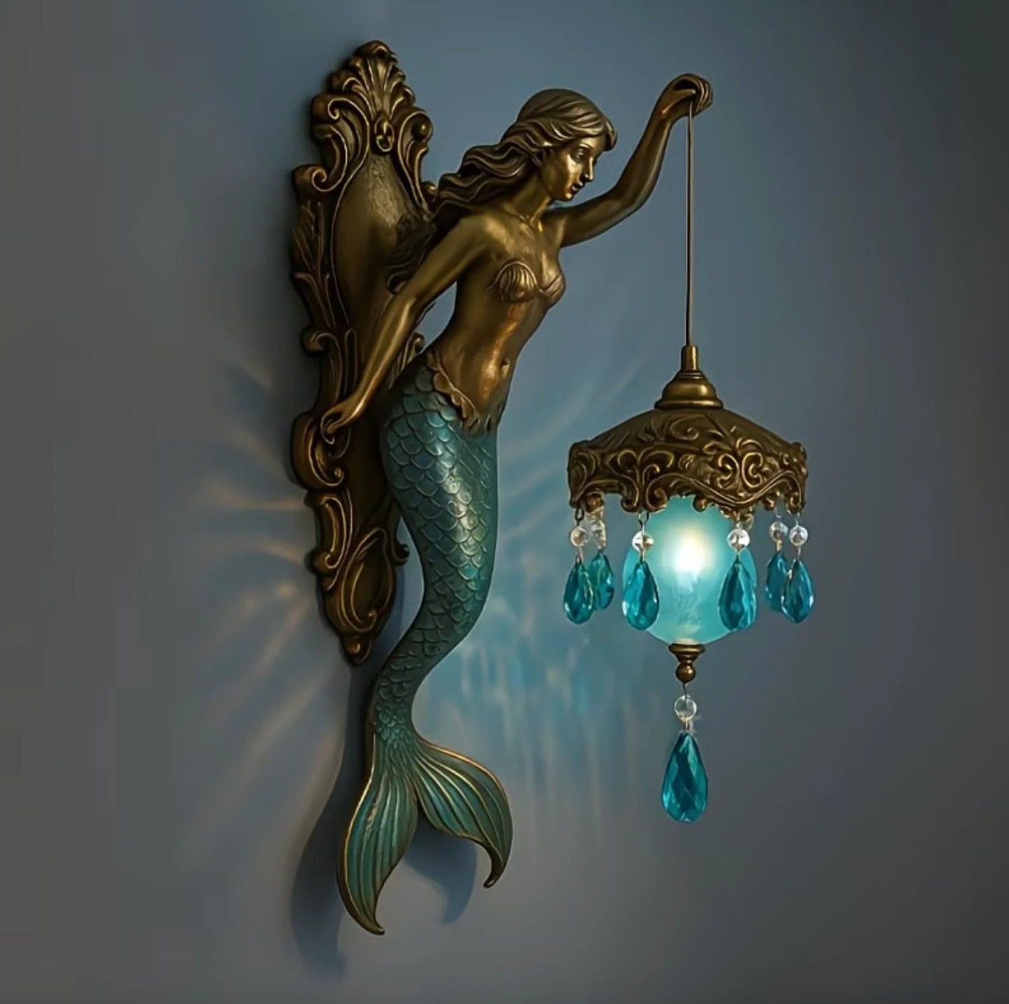 LuminaraMermaid — Fantasy Wall Lamp | 50% OFF