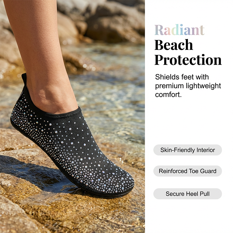 Fascinating water shoes with breathable mesh and non-slip sole