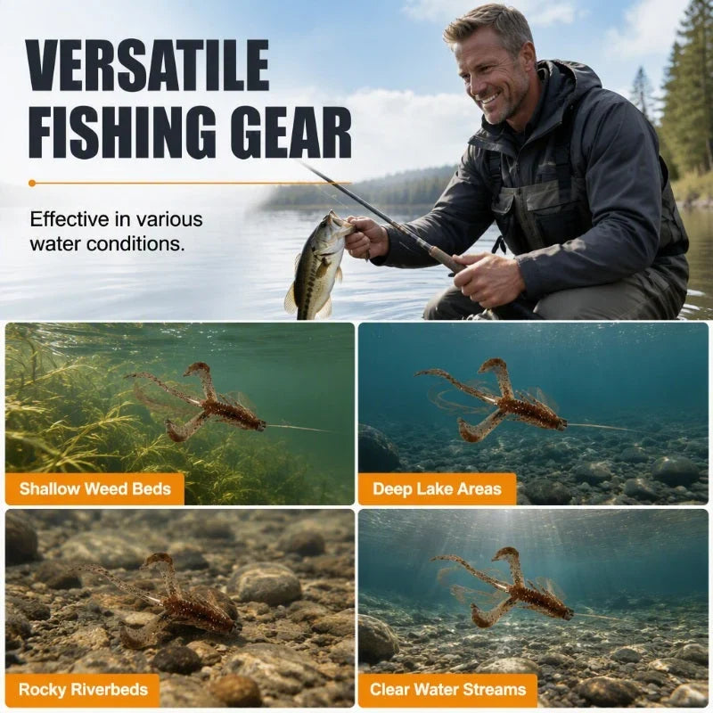 HydroGlide Shrimp Lures — Hook Fierce Fighting Fish