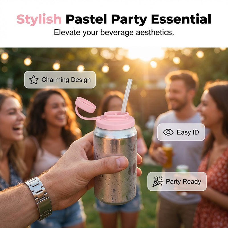 Silicone Lid & Straw Set – Leak-Proof Freshness Anywhere