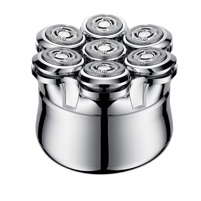 AquaGlide Pro 7-Head Rotary Shaver — Effortless Smooth Confidence