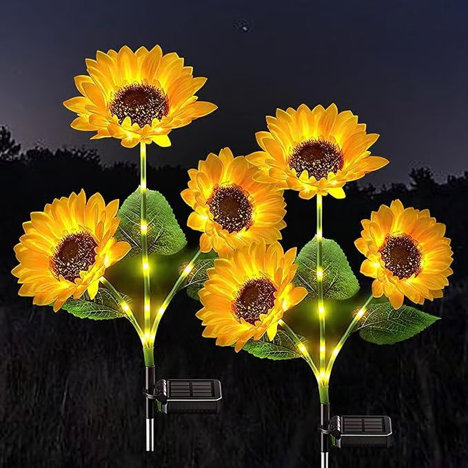 SunGlow — Solar Sunflower Lights | 50% OFF